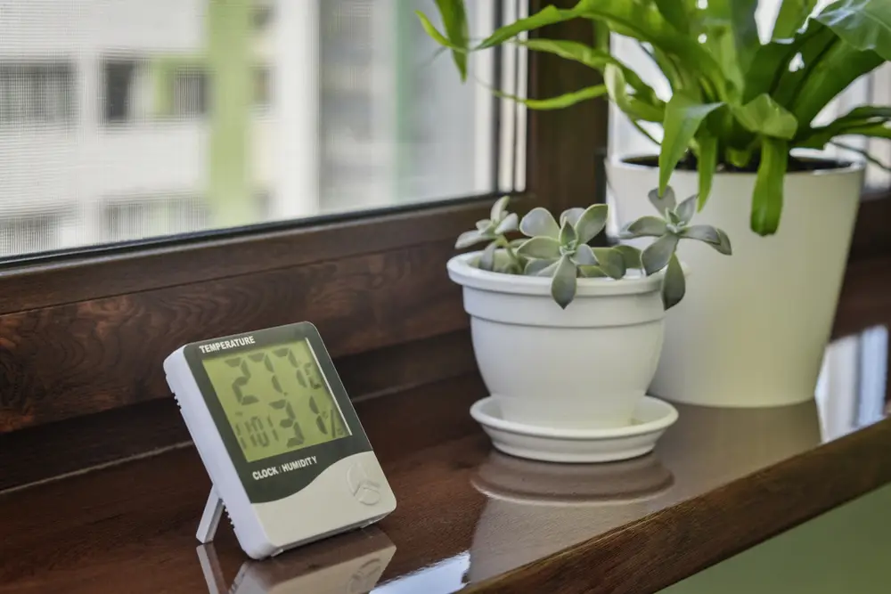 Thermometer-Hygrometer zur Messung der optimalen Temperatur und Luftfeuchtigkeit